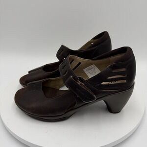 Merrell Evera Bracken Mary Jane Brown Open Toe Pump Heels US Women's Size 6